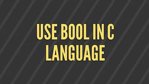 bool datatype in C programming language | stdbool.h