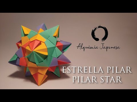 ESTRELLA PILAR - PILAR STAR - ORIGAMI. (Diseñada por FERMÍN FERNANDEZ  MENDEZ) - YouTube