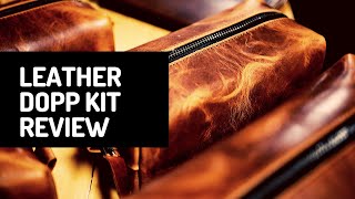 Natural Horween Leather Dopp Kit | Best Mens Doop Bag