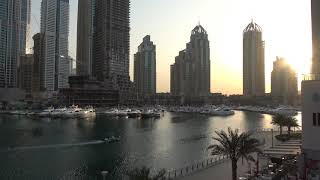Sunrise At Dubai Marina 4K