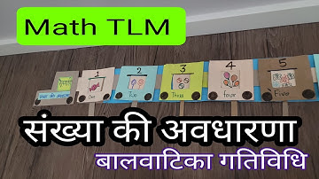 संख्या की अवधारणा Baalvatika gatividhi Math TLM, TLM for primary school, Math TLM for class 1 to 5