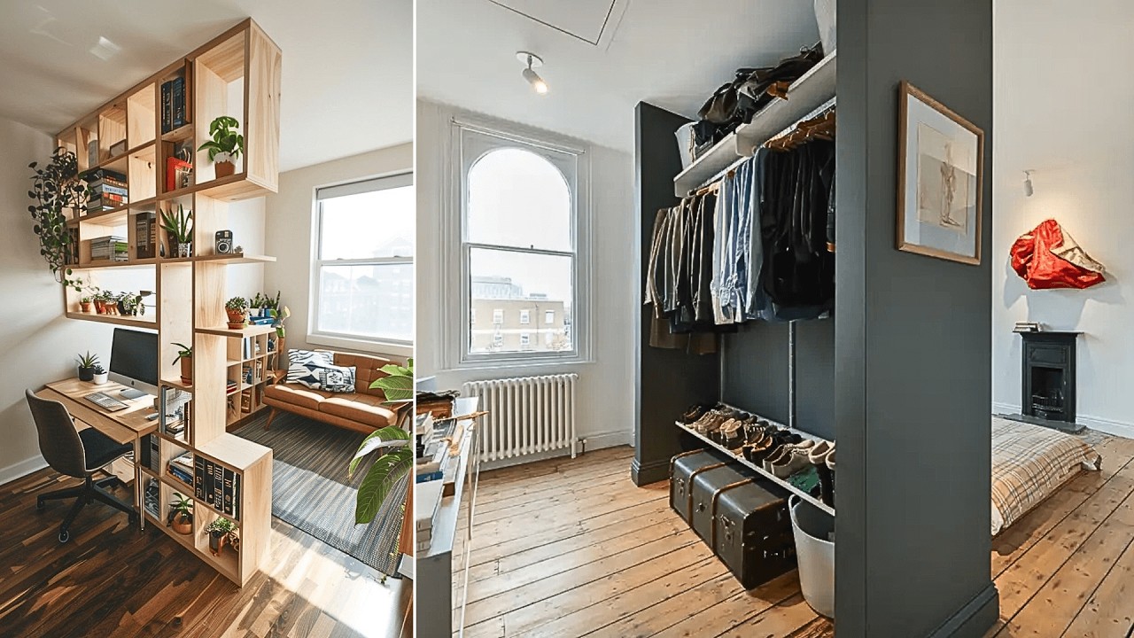 10 Bedroom Partition Ideas with Storage