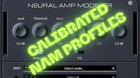 NAM calibration & calibrated profiles: quick & easy [2025]