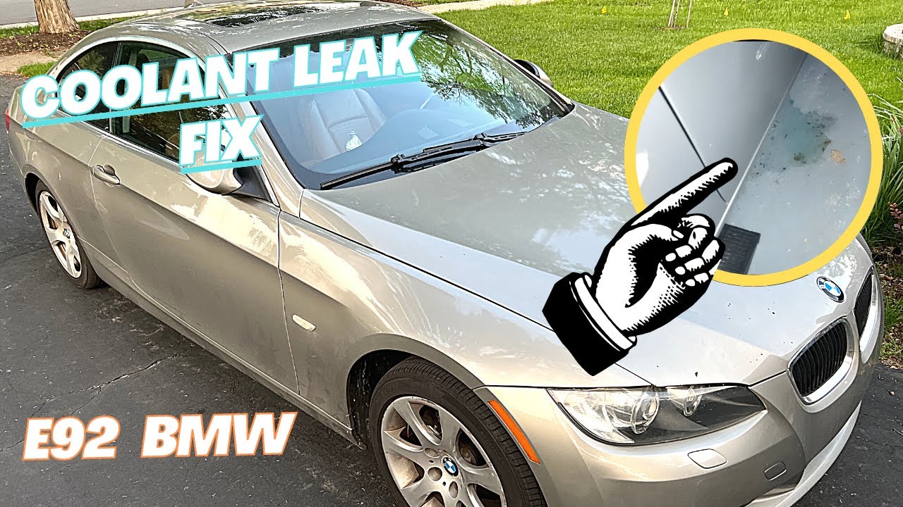 How to Fix a BMW Coolant Leak E90, E91, E92, E93 328xi YouTube