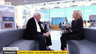 Philippe Sollers "Centre", entretien avec Claire Chazal