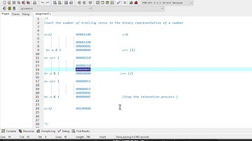 Counting number of trailing zeros using bit-wise & operator