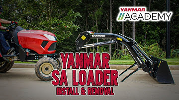 YANMAR SA series Tractor Loader Removal and Install