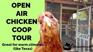 Tour my open-air chicken coop that's great for warm climates!