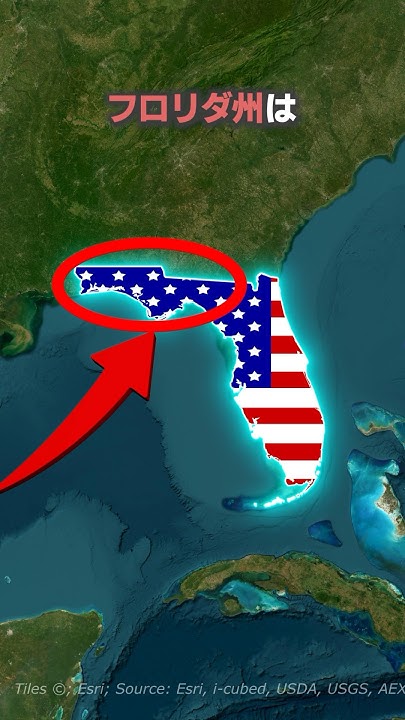 なぜアメリカのフロリダ州は奇妙な形をしているのか?shorts YouTube