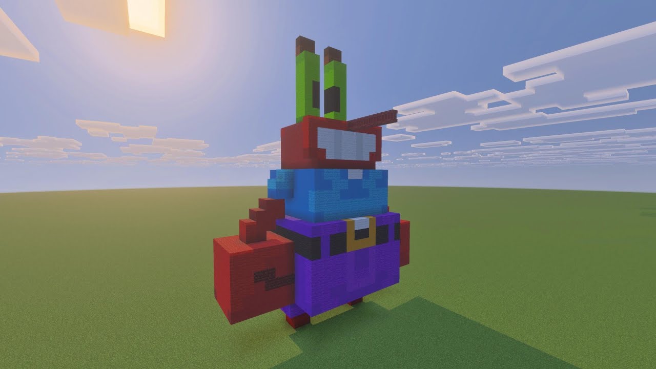 Урок по созданию статуи мистера Крабса