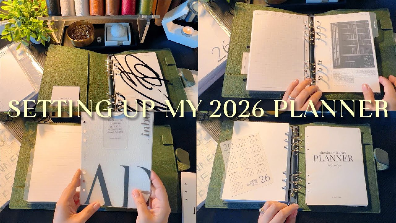 SETTING UP MY 2026 PLANNER 