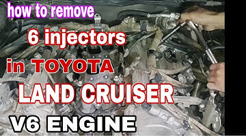 how to remove injectors in TOYOTA LAND CRUISER V6