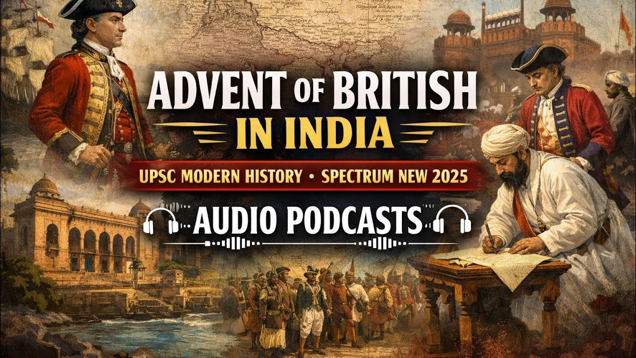 Advent of British in India | UPSC Modern History | Spectrum New 2025 | Audio Podcast