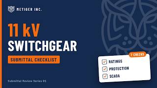 MV kV Switchgear Material Submittal Checklist | Submittal Review Series 01 | MeTiger