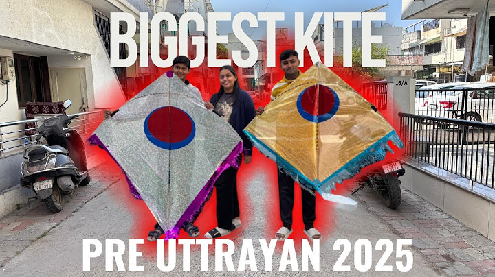 Biggest Kite 🪁 | Uttarayan 2025 preparation is done 👍