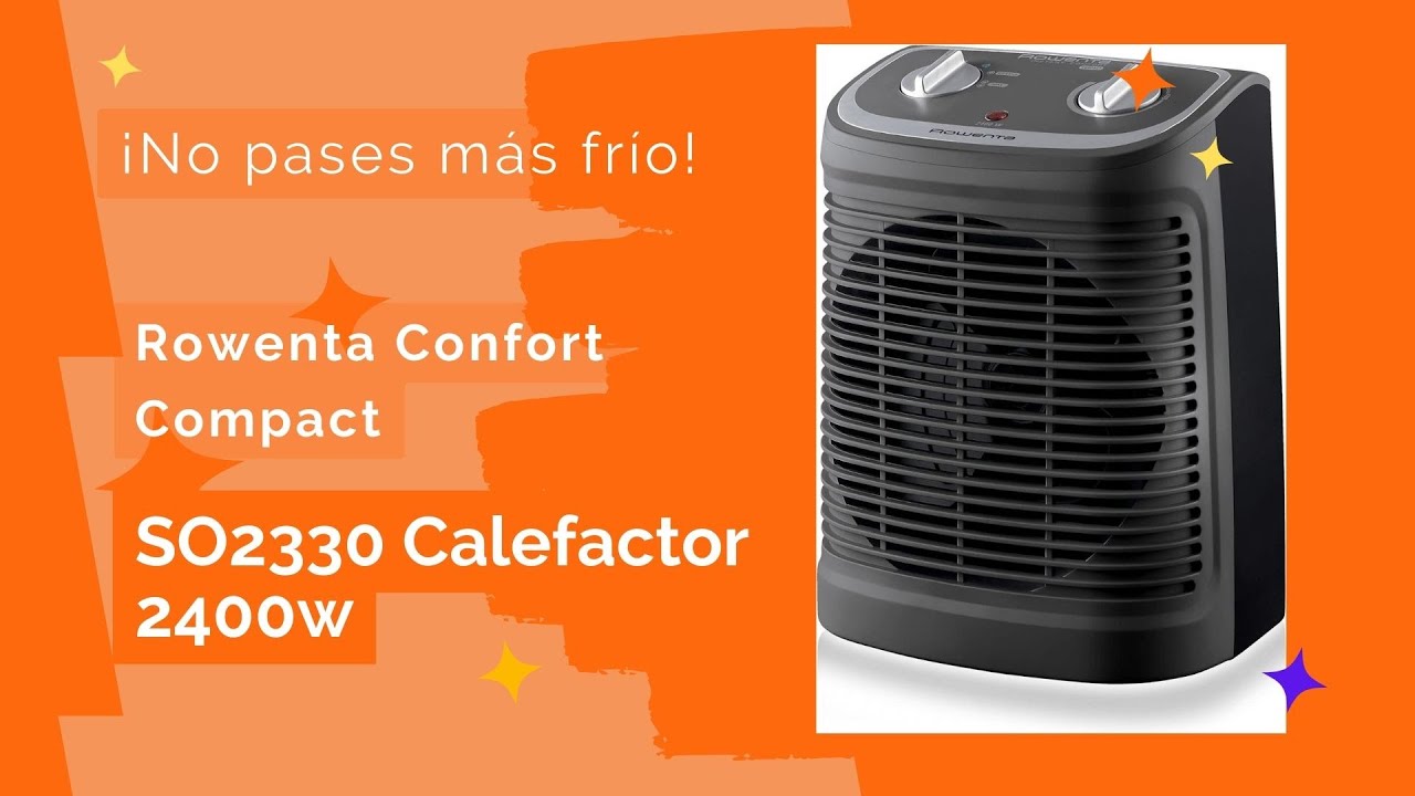 ☀️ El calefactor rowenta comfort compact so2330 🔥 #hogar #calefacción  #barato ¡No pases más frío! 