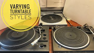 A history and explanation of varying turntable styles (video 7)