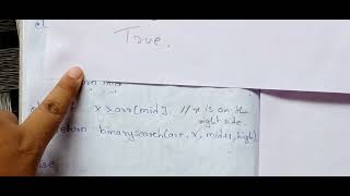 TWO | Unit 1:Binary Search - Algorithm | B.Tech R18 JNTU syllabus in Telugu