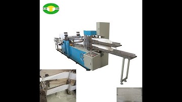 Automatic two decks napkin tissue paper double embossing machine
