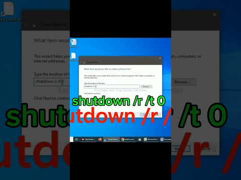 Shortcut Restart Pc