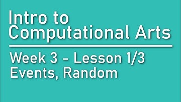 RTA222 - 3.1 - Events, Random