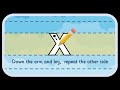 X Letter Formation 