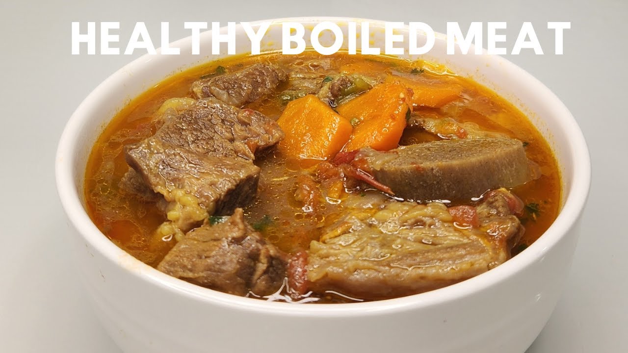 Boiled Meat no cooking oil | Enyama ya boil | How to cook boil cow meat ...