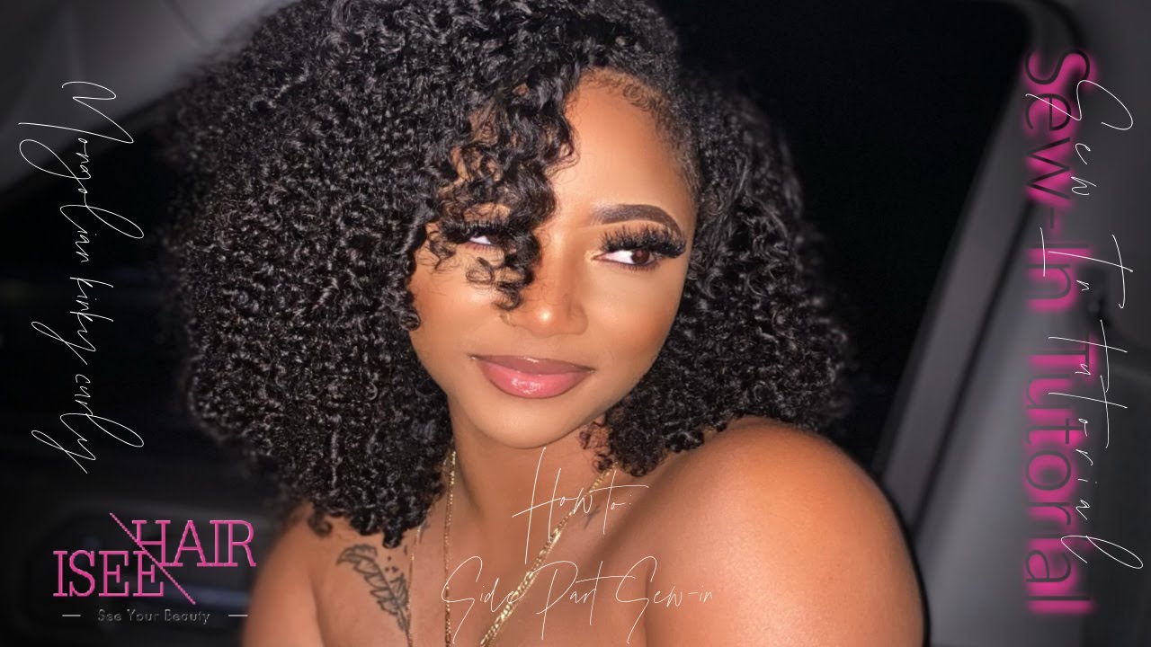 The Best Affordable Curly Hair ❗️❗️ Natural Looking Sew-In 😍 Ft I see Mongolian Kinky Curly Hair