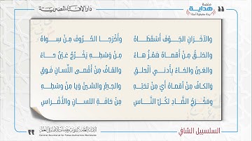10 بابُ مَخارجِ الحُروفِ | متن «السلسبيل الشافي» في علم التجويد