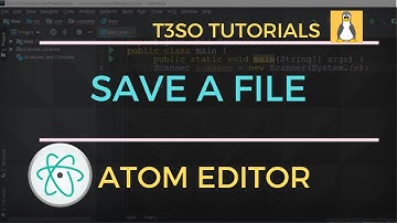 How to Save a File in Atom Editor