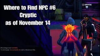 Where to Find Fortnite NPC #6 Cryptic - Updated Location - The Flairship - Chapter 3 Season 4