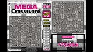 $5 Mega Crossword #53 Win up to $75,000! CALottery Ticket Scratchers