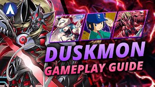 MILL RUSH!!! Duskmon &amp; Velgrmon Purple Hybrid Deck Gameplay Guide | Digimon Card Game BT18 &amp; BT19