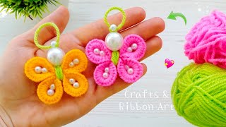 It's so Beautiful ❤️🧶 Superb Butterfly Making Idea with Wool - DIY Amazing Woolen Crafts