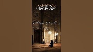 ياسر الدوسري سورة المؤمنون | #راحة_نفسية #قران_كريم #آيات #ياسر_الدوسري #صوت_جميل #المؤمنون #