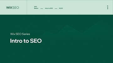 Intro to SEO | Wix SEO