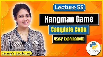 Hangman Game in Python | Python Project #3 | Python Project for beginners #lec55