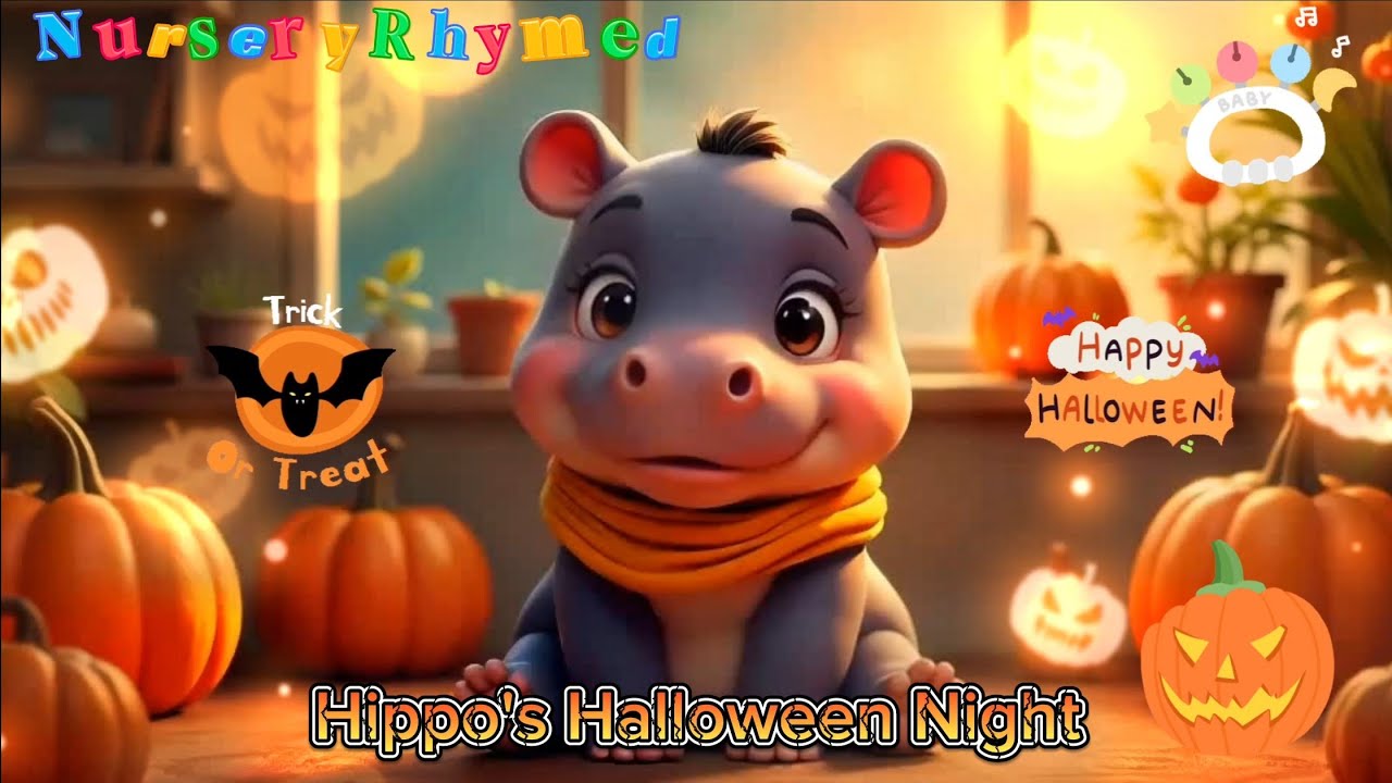 Kids Music : Hippo's Halloween Night | Nursery Rhyme​