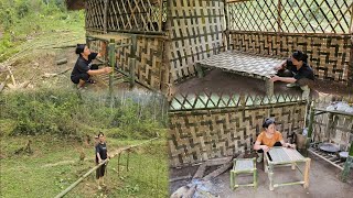 FULL VIDEO:15 days to complete the bed, door, bowl rack and bamboo table and chairs set