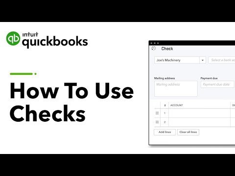 How To Use Checks In QuickBooks | Tutorial