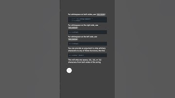 How do I trim whitespace? #shorts