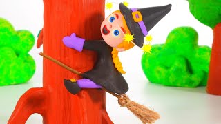The Funny Witch Is Learning To Fly ❤ Cartoons For Kids