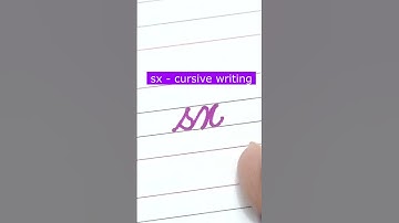 How to write small letter sx | Cursive writing a to z #cursivewriting #handwriting  #shorts #cursive