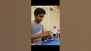 Fastest Pawan Ravindra cube solve in 5 58sec world record