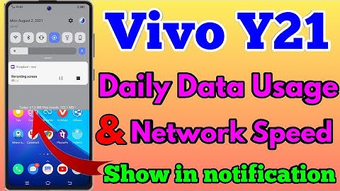 Vivo Y21 Daily Data Usage Kaise Dekhe | Vibo Y21 Daily Data Use