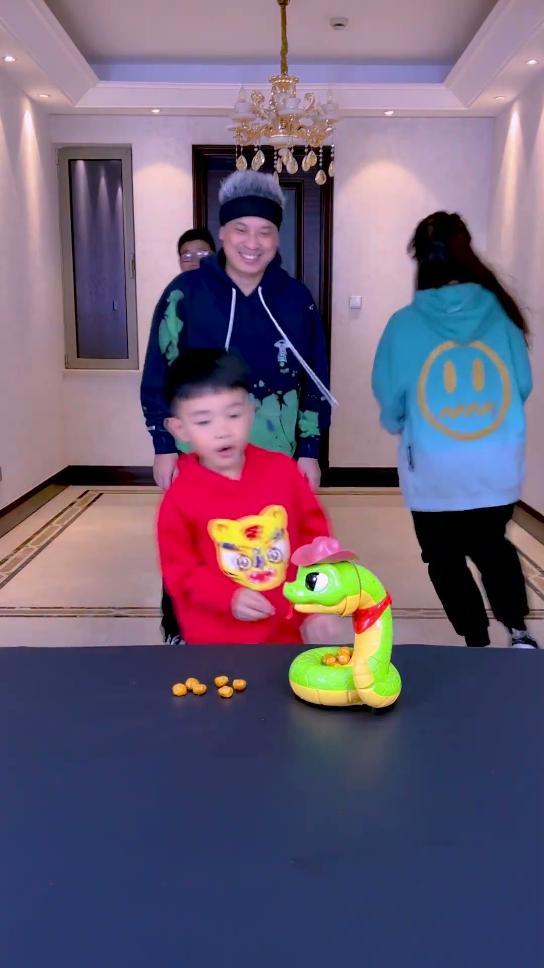 Year Of The Snake Golden Egg Stealing Challenge!#Funnyfamily#Partygames#Shorts#Challenge
