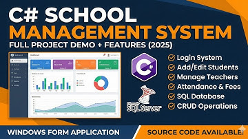 School Management System in C# | Full Project Demo + Features (2025)