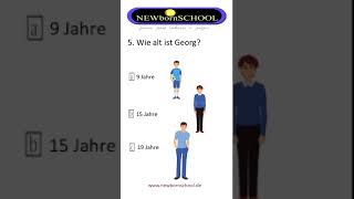 Deutsch ?? A1 Hören Teil 1 - 5.  Wie alt ist Georg deutsch_lernen labinotdreshj