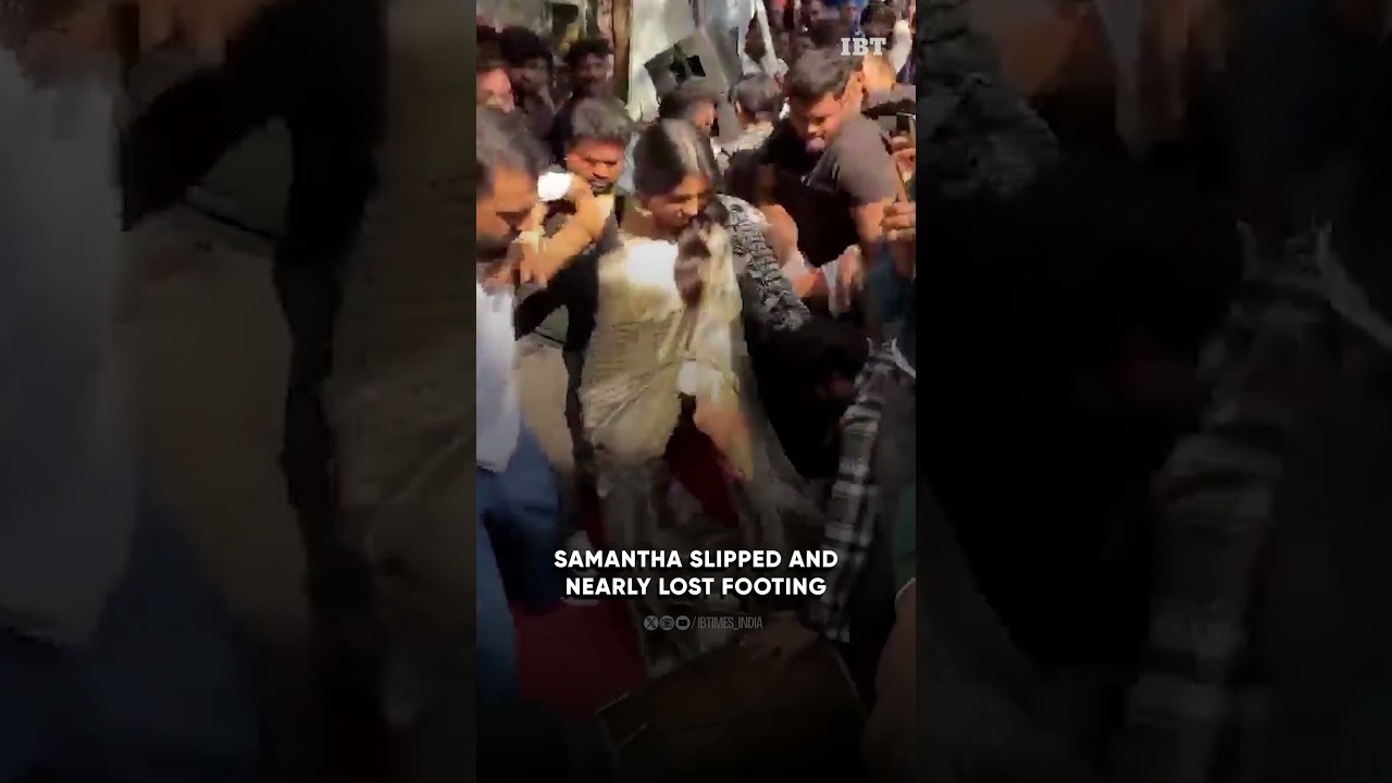 Newly-wed Samantha Ruth Prabhu Mobbed, Trips at Hyderabad Event; Chinmayi Says Team ‘Suffered’
