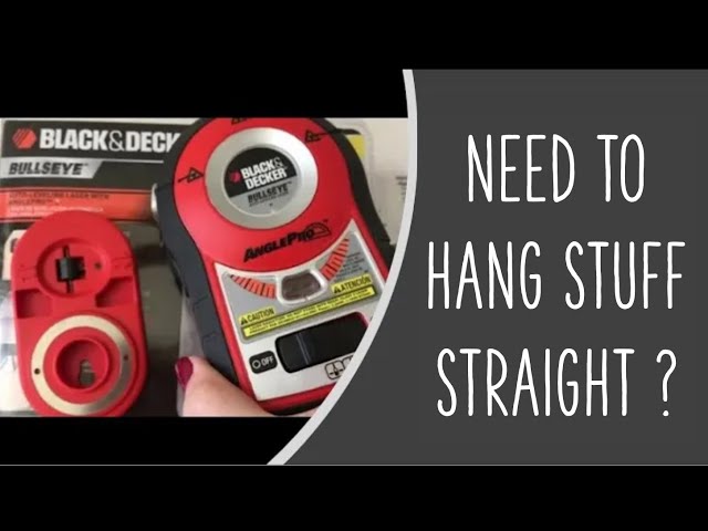 How to use a LASER LEVEL to hang stuff straight 